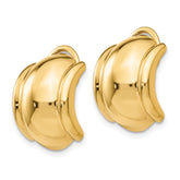 14k Omega Clip Non-pierced Earrings